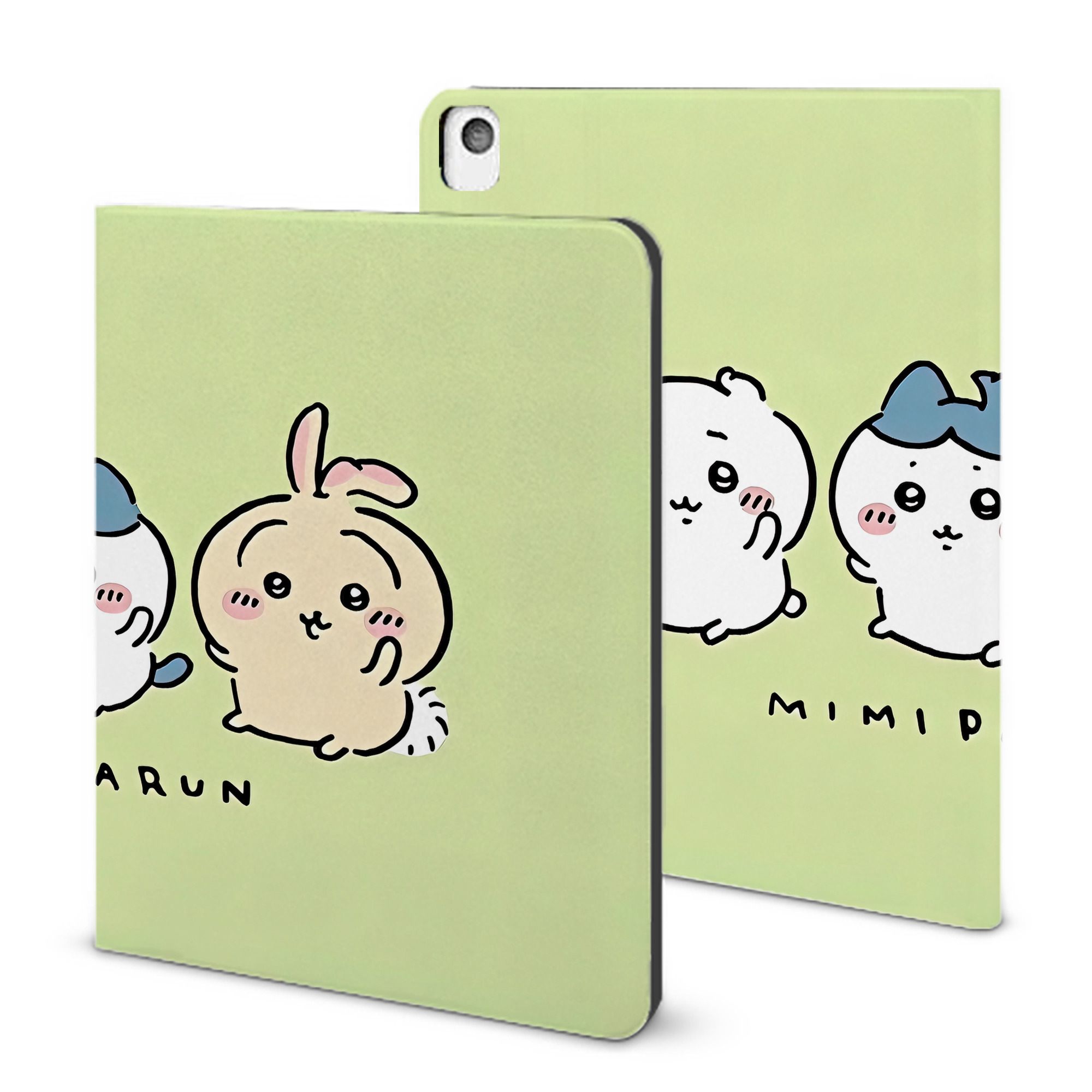（画像用） ちいかわ Chii-kawa IPadケース ペンホルダー付き ブックスタイルデザイン